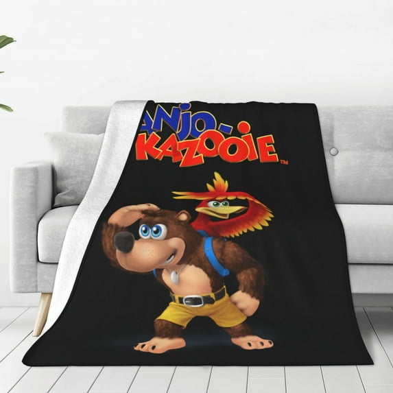 Banjo-Kazooie Throw Blanket Couch Bed Sofa Soft Lightweight Warm Cozy Flannel Fleece Bed Blanket For Kids Adults Gift Multiple Sizes Available 60"X50"