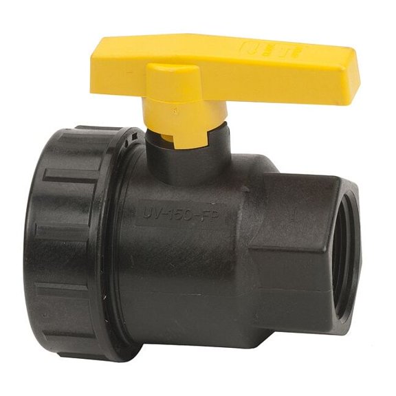 Banjo Manual 2-Way Ball Valve,NPT,Polypro UV150FP
