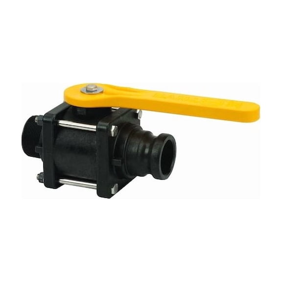 Banjo Manual 2-Way Ball Valve,NPT,Polypro VFMT204FP