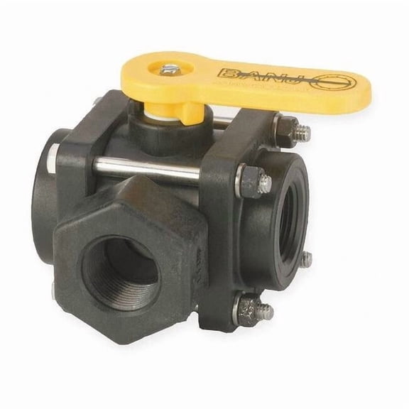 Banjo 3/4" FNPT Polypropylene Ball Valve 3-Way V075SL