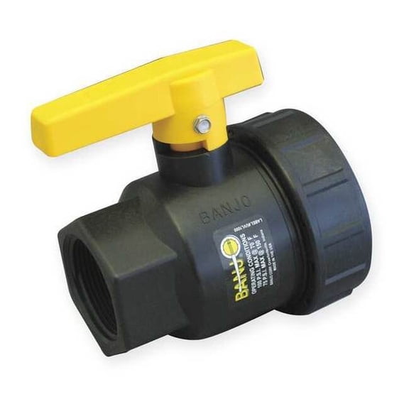 Banjo 1-1/2" FNPT Polypropylene Ball Valve Single Union SUV150FP