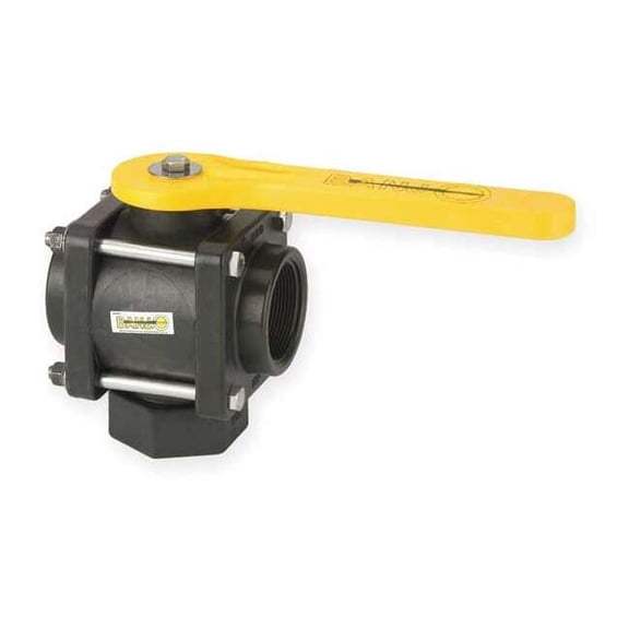 Banjo 2" FNPT Polypropylene Ball Valve 3-Way V200BL