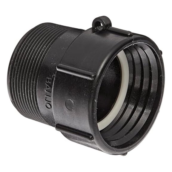 Banjo TA283 Polypropylene Fitting, 2" Buttress x 2" Male NPT - Chemical Resistant, Industrial Use