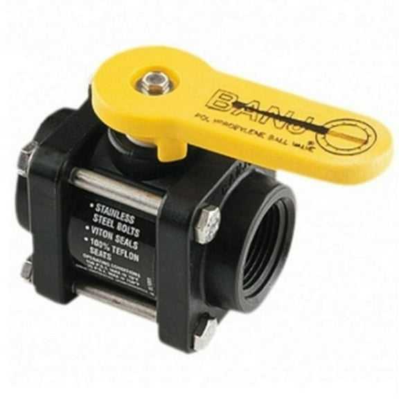 2" Banjo  Poly Standard Port Ball Valve 4 Bolt Design Farmer Bob's Parts V200