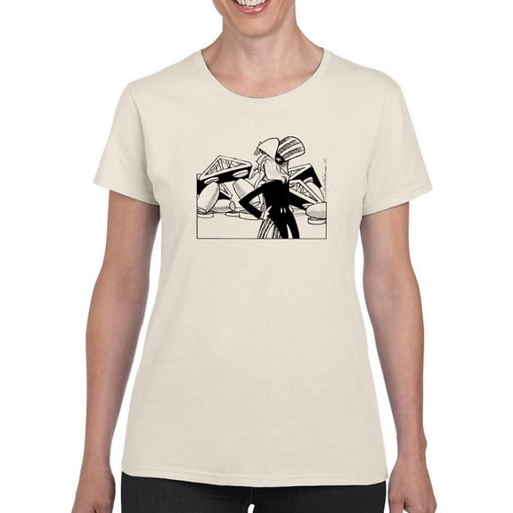 Bank Collapse T-Shirt Women -Wilfred Hildonen Designs, Female Small