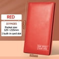 thumbnail image 1 of Leather Checkbook Organizer, Bank Deposit Slip & Document Wallet, Magnetic Closure Billfold for Financial Papers, 1 of 8