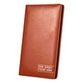 thumbnail image 1 of Bank Deposit Organizer, Checkbook Holder with Leather Cover and Magnetic Closure, Document Wallet for Organizing Financial Papers Including Checks, Promissory Notes and Bills, 1 of 6
