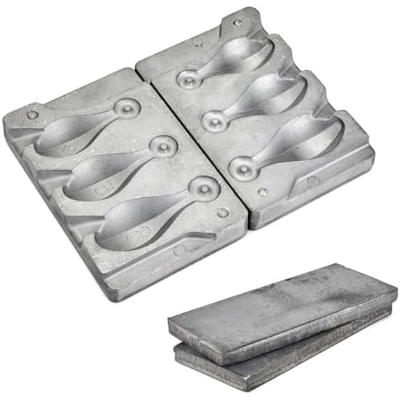 Bank Sinker Mold and Pure Lead Ingots,DIY Bullet Casting,Fishing Sinkers and Fishing Weights