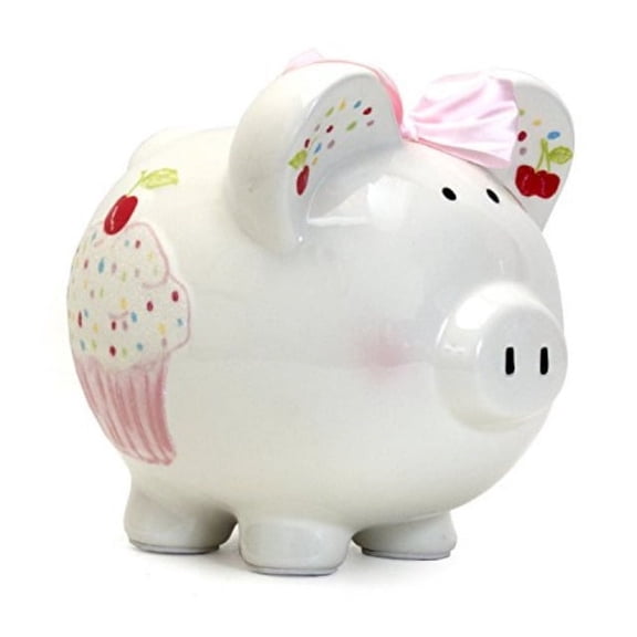 Bank Sprinkle Cupcake Piggy Bank Ceramic Birthday Gift Save 36853