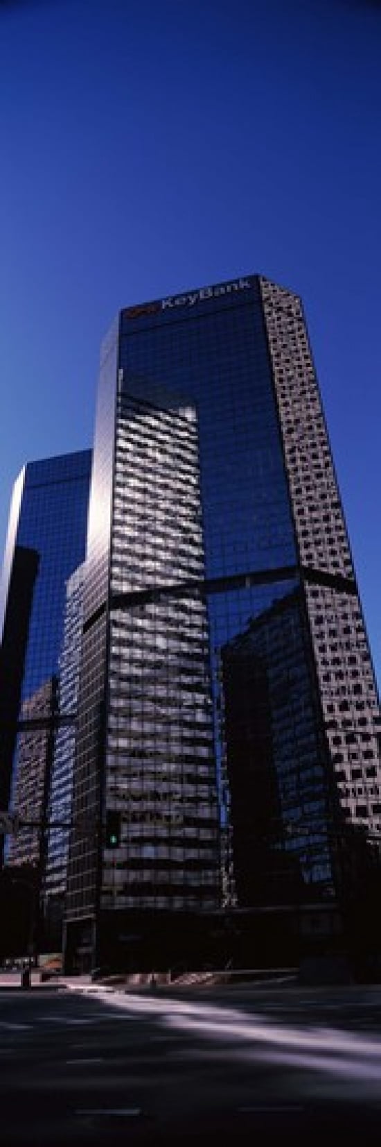 Bank building in a city Key Bank Building Denver Colorado USA Canvas Art - Panoramic Images (36 x 12)