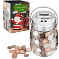 Bank for Adults Kids Digital Coin Counting Bank with Lcd Counter 2.4L