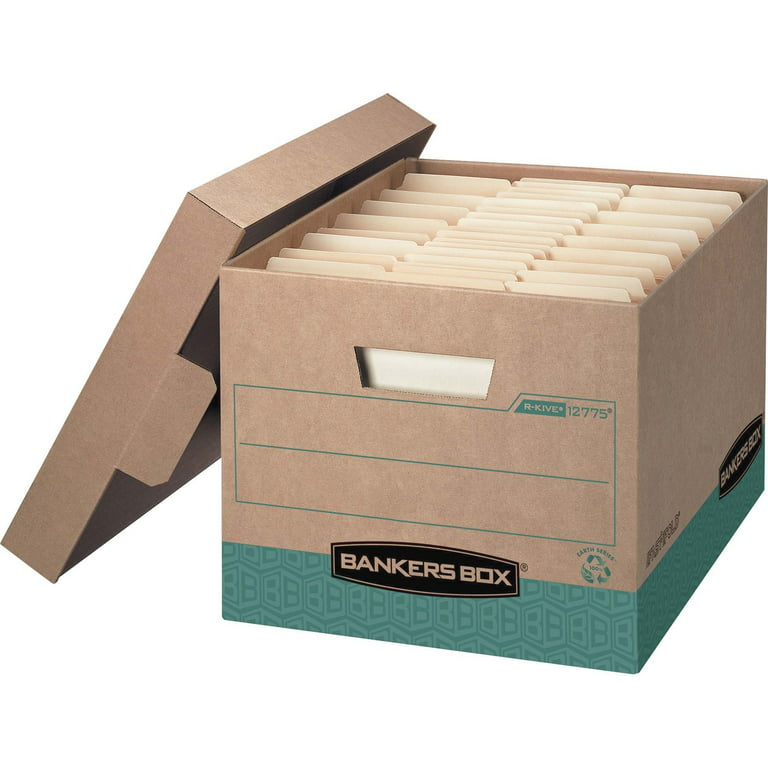 Bankers Box, FEL12775, Recycled R-Kive File Storage Box, 12