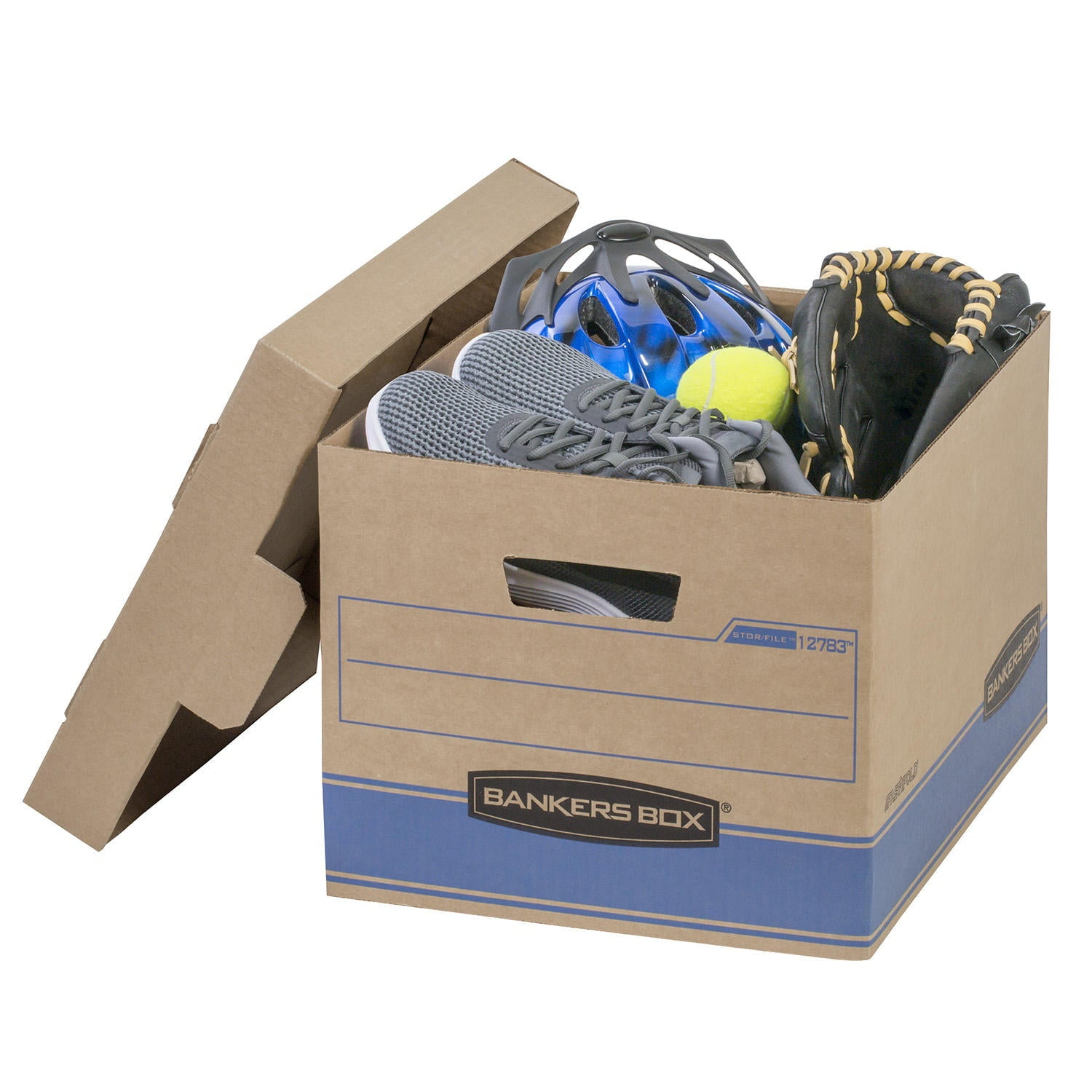 Bankers Box Heavy Duty Storage Boxes, 10" x 12" x 15" (10 Pack), Kraft