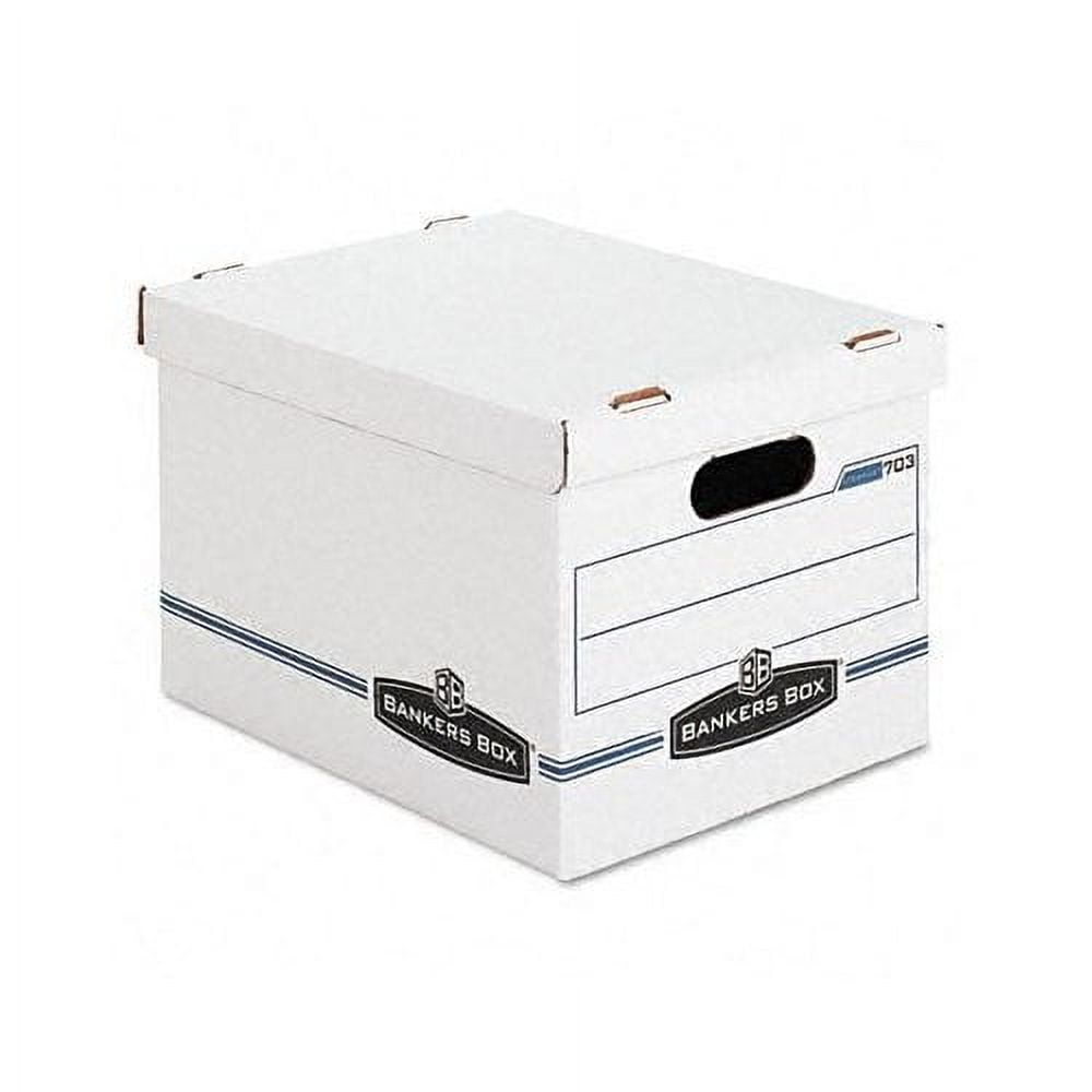 Bankers Box Heavy Duty Storage Boxes, 10" x 12" x 15" (10 Pack), Kraft