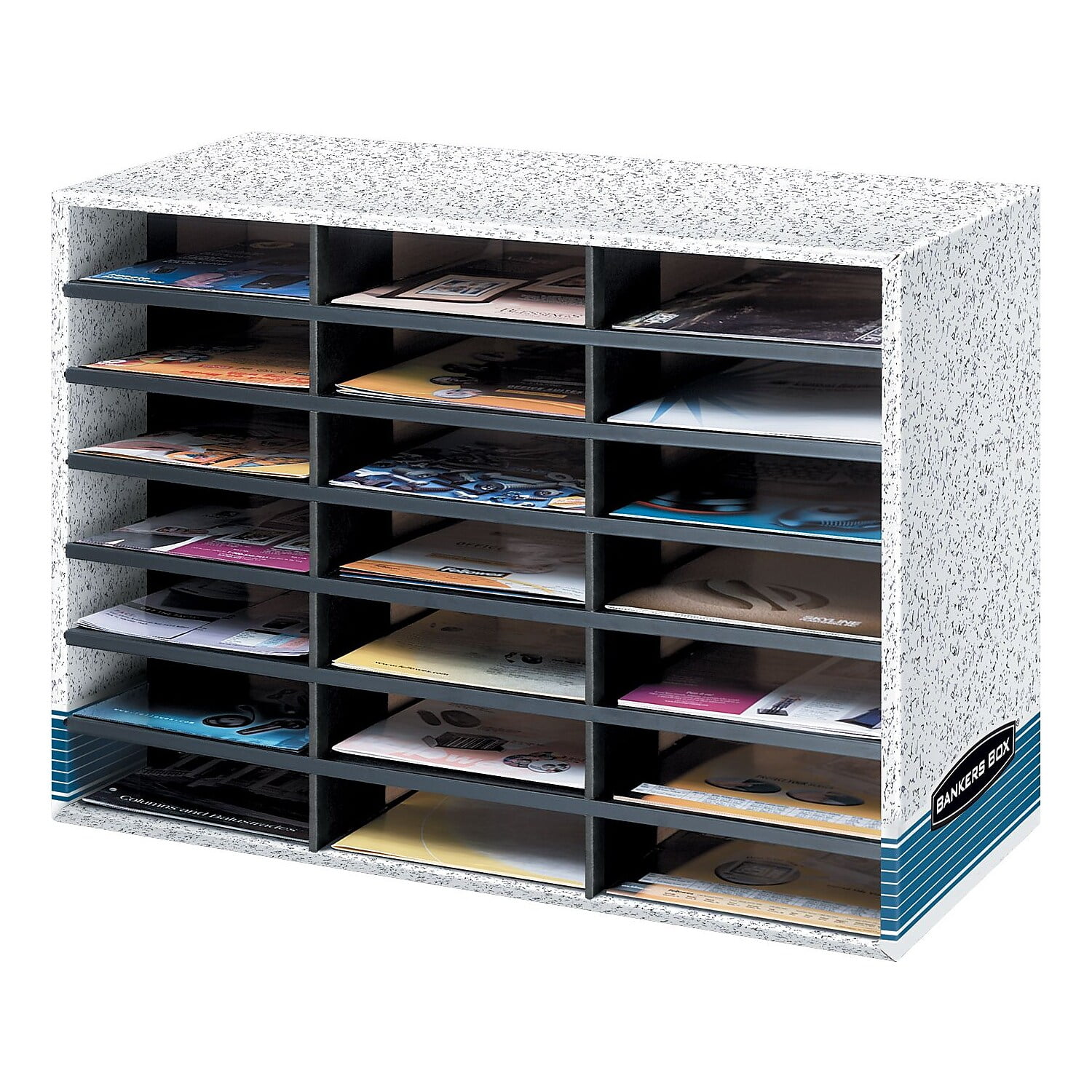 Bankers Box Literature Sorter, 20.125" x 28.5" x 11.875", 21