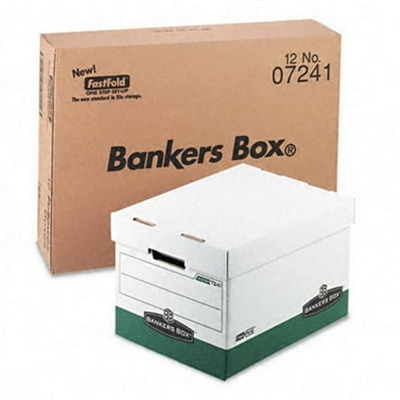 Bankers Box  R-Kive Max Storage Box - White/Green - Letter/Legal