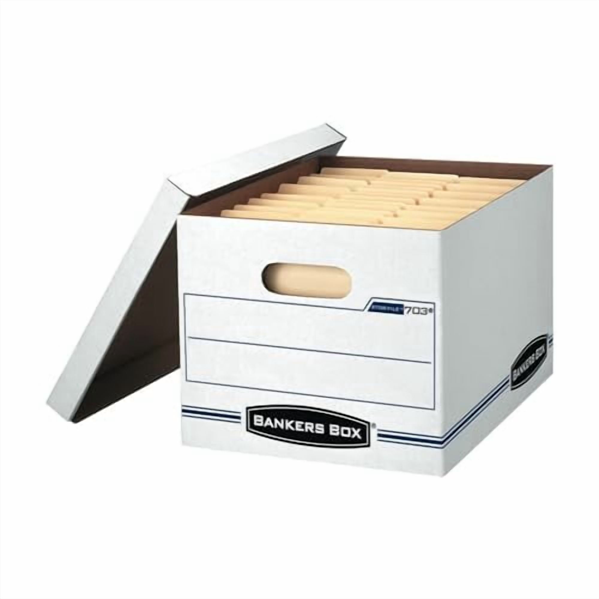 Bankers Box STOR/FILE Storage Boxes, Standard Set-Up, Lift-Off Lid ...