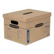 Bankers Box Smooth Move Classic Moving & Storage Boxes, Small, Kraft/Blue, 15/Carton -7714209