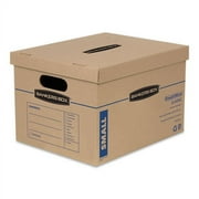 Bankers Box Smooth Move Classic Moving & Storage Boxes, Small, Kraft/Blue, 15/Carton -7714209