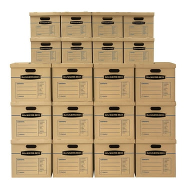 Bankers Box SmoothMove Classic Moving Boxes Medium 20pk (No Tape Required)