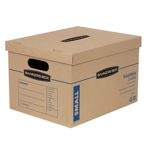 Bankers Box SmoothMove Classic Moving Boxes, Small 20 Pack, Kraft Brown, 20 Per Carton (Quantity)