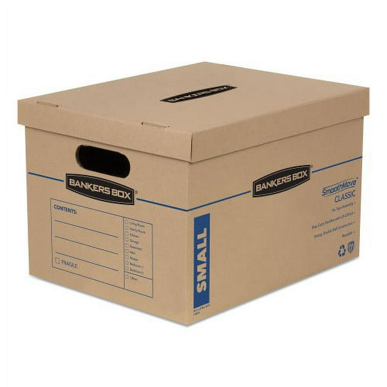 SmoothMove Classic Moving/Storage Boxes, Half Slotted Container (HSC), Small, 12 SmoothMove Classic Moving/Storage Boxes, Half Slotted Container (HSC), Small, 12