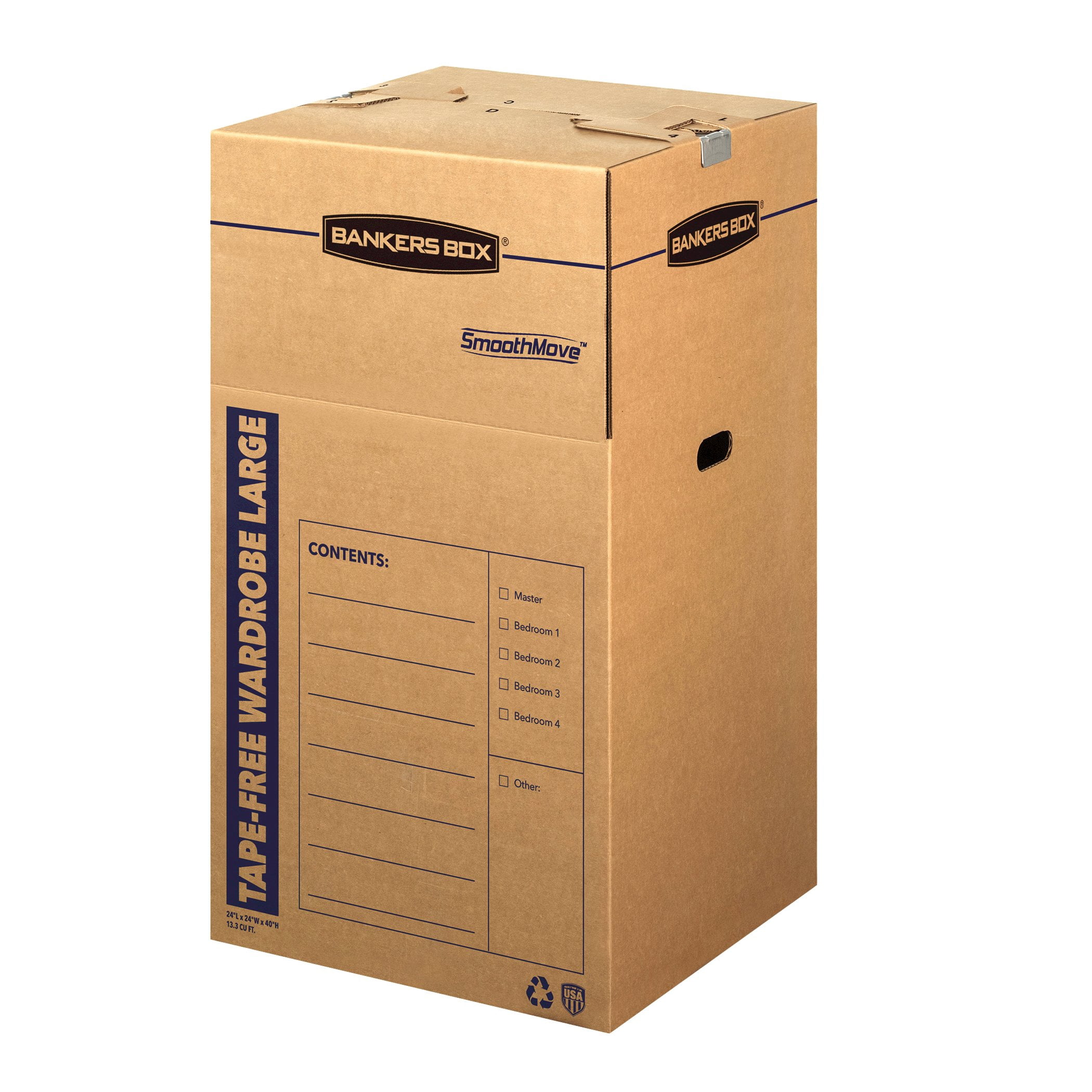 SmoothMove™ Large Tape-Free Wardrobe Box