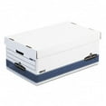 thumbnail image 1 of Bankers Box  Stor/File Storage Box- Legal- Locking Lid- White/Blue- 4/Carton, 1 of 1