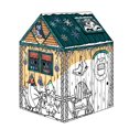 Bankers Box at Play Color in Winter Cottage Playhouse, Cardboard