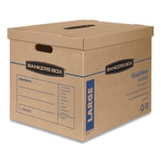 Bankers Smooth Move Classic Moving and Storage Boxes - Large, Brown Kraft/Blue 5/Carton 7718201