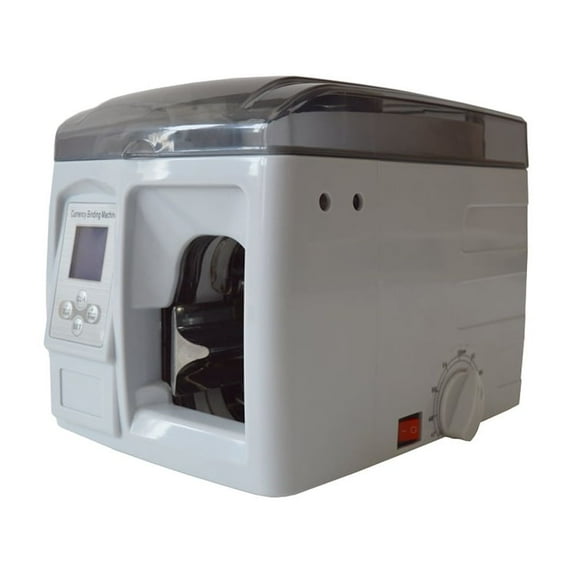 Banknotes Binding Strapping Machine Intelligent Money Currency Bundle Machine 110V Max 1.5 Seconds/Once 20mm Paper Wide