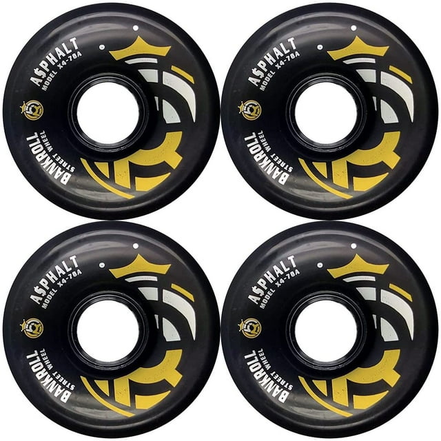 Bankroll x4 Outdoor Quad Skate Wheels Skate Wheels for Concrete