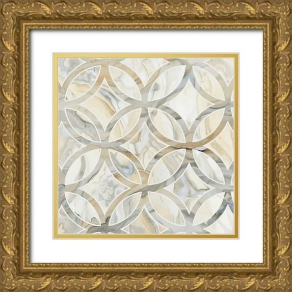 Banks, Debbie 12x12 Gold Ornate Wood Framed with Double Matting Museum Art Print Titled - Onyx I