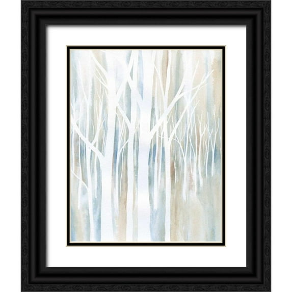 Banks, Debbie 12x14 Black Ornate Wood Framed with Double Matting Museum Art Print Titled - Mystical Woods I
