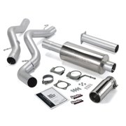 Banks Power 06-07 Chevy 6.6L CCLB Monster Exhaust System - SS Single Exhaust w/ Chrome Tip Fits select: 2006-2007 CHEVROLET SILVERADO, 2006-2007 GMC SIERRA