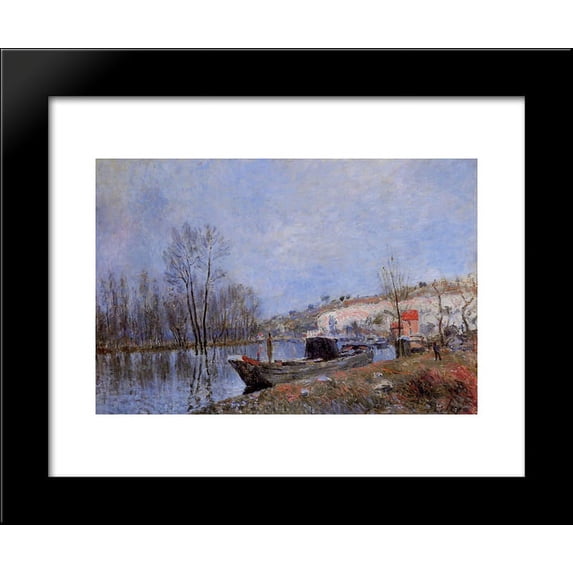 Banks of the Loing towards Moret 20x24 Framed Art Print by Alfred Sisley