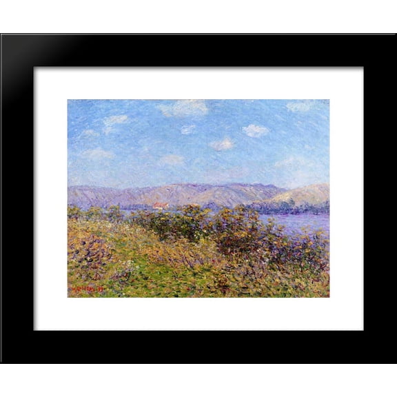 Banks of the Seine in Summer, Tournedos sur Seine 20x24 Framed Art Print by Gustave Loiseau