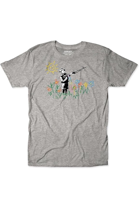 Banksy CND Soldiers Red Peace Sign Street Art Graffiti Unisex T-Shirt
