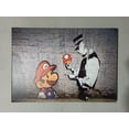 thumbnail image 1 of Banksy Canvas, Mario Graffiti Art, Graffiti Art Canvas, Banksy Printed Canvas, Street Wall Decor, Super Mario Banksy Printed Canvas, Canvas Wall Decor - 3P-Black Framed, 1 of 9