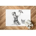 thumbnail image 1 of Banksy Child Rugs, Abstract Rug, Indoor Rugs, Rug, Banksy Nurse Rugs, Customs Rug, Anti-Slip Carpet Rugs, Dining Room Rug, White Rug, 5.2'x7.5' - 160x230 cm, 1 of 8
