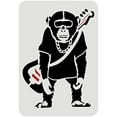 thumbnail image 1 of Banksy Chimpanzees Stencil for Painting 11.7x8.3inch Reusable Orangutan Drawing Stencil Monkey Pattern Stencil for Painting on Wall Tile Canvas Furniture and Paper, 1 of 9