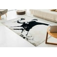 thumbnail image 1 of Banksy Flower Graffiti Rug, Outdoor Rugs, Printed Rug, Front Door Rug, Easy to Clean Rug, Graffiti Rug, Anarchy Graffiti Rugs, Non Slip Rug, 3.3'x9.2' - 100x280 cm, 1 of 8