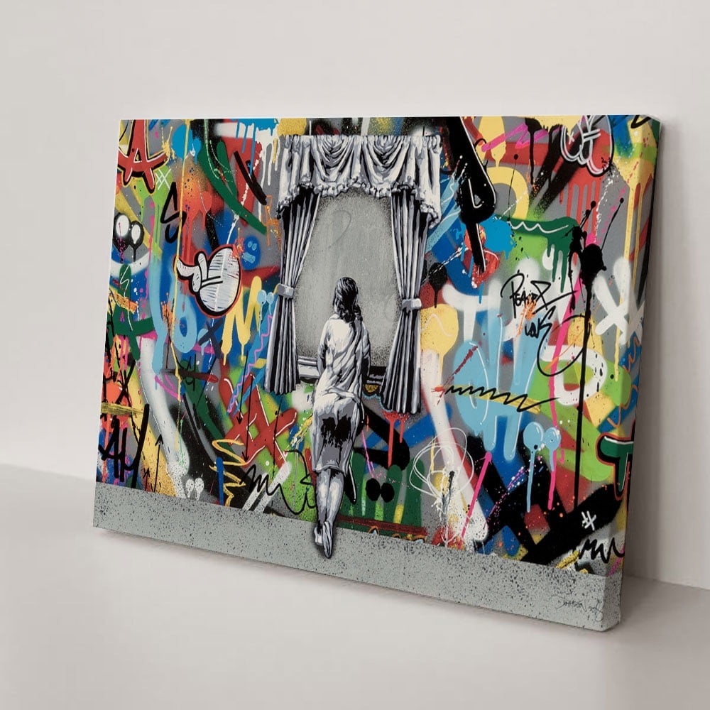Banksy Girl At The Window, Girl At the Window by Salvador Dali, Banksy ...