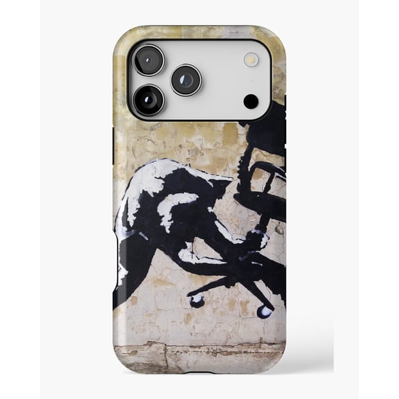 Banksy London Calling - Office Chair H1234 Premium Durable Case for iPhone 17 16 15 14 13 12 11 Pro Max – Unisex Style