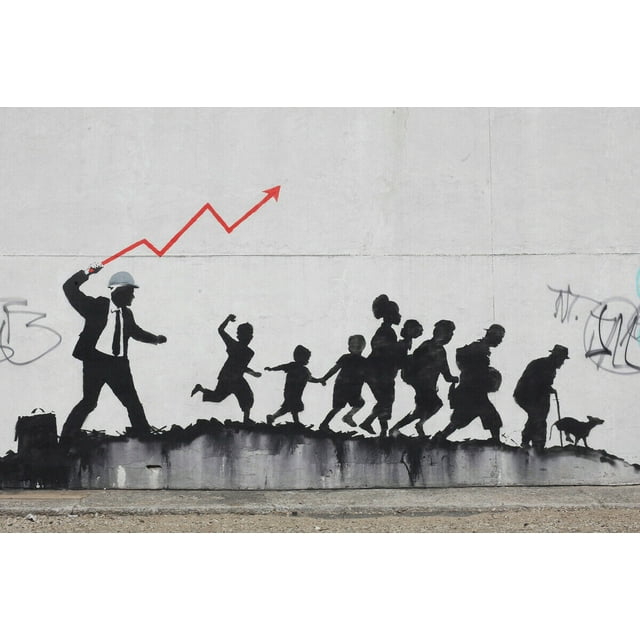 Banksy Mural - CANVAS OR PRINT WALL ART