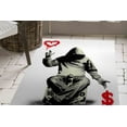 thumbnail image 1 of Banksy Rug, Area Rug, Thick Rug, Salon Rug, Love Or Money Rug, Painting Rug, Printed Rug, Area Rug, Rug, Accent Rug, Banksy Money Graffiti, 3.3'x6.5' - 100x200 cm, 1 of 8