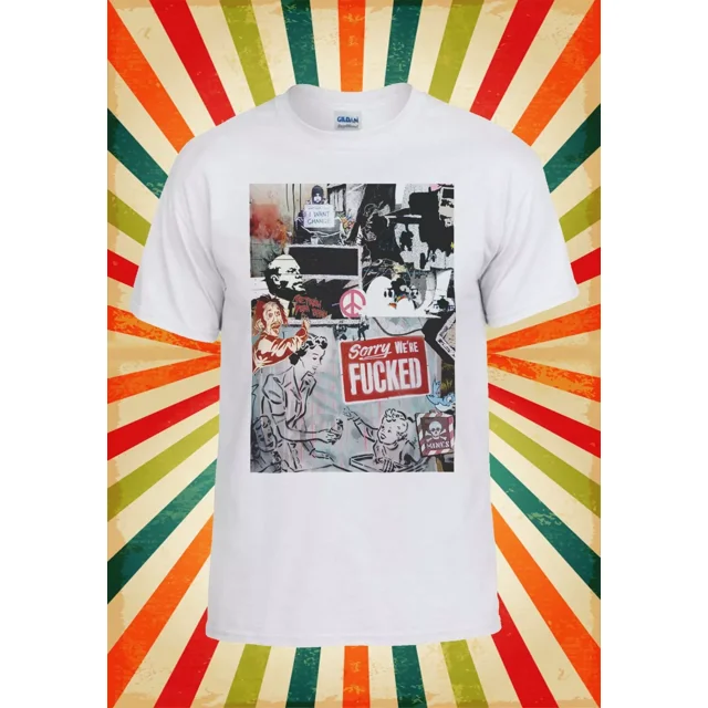 Banksy Street Art Graffiti Cool Funny Men Women Vintage Unisex T Shirt
