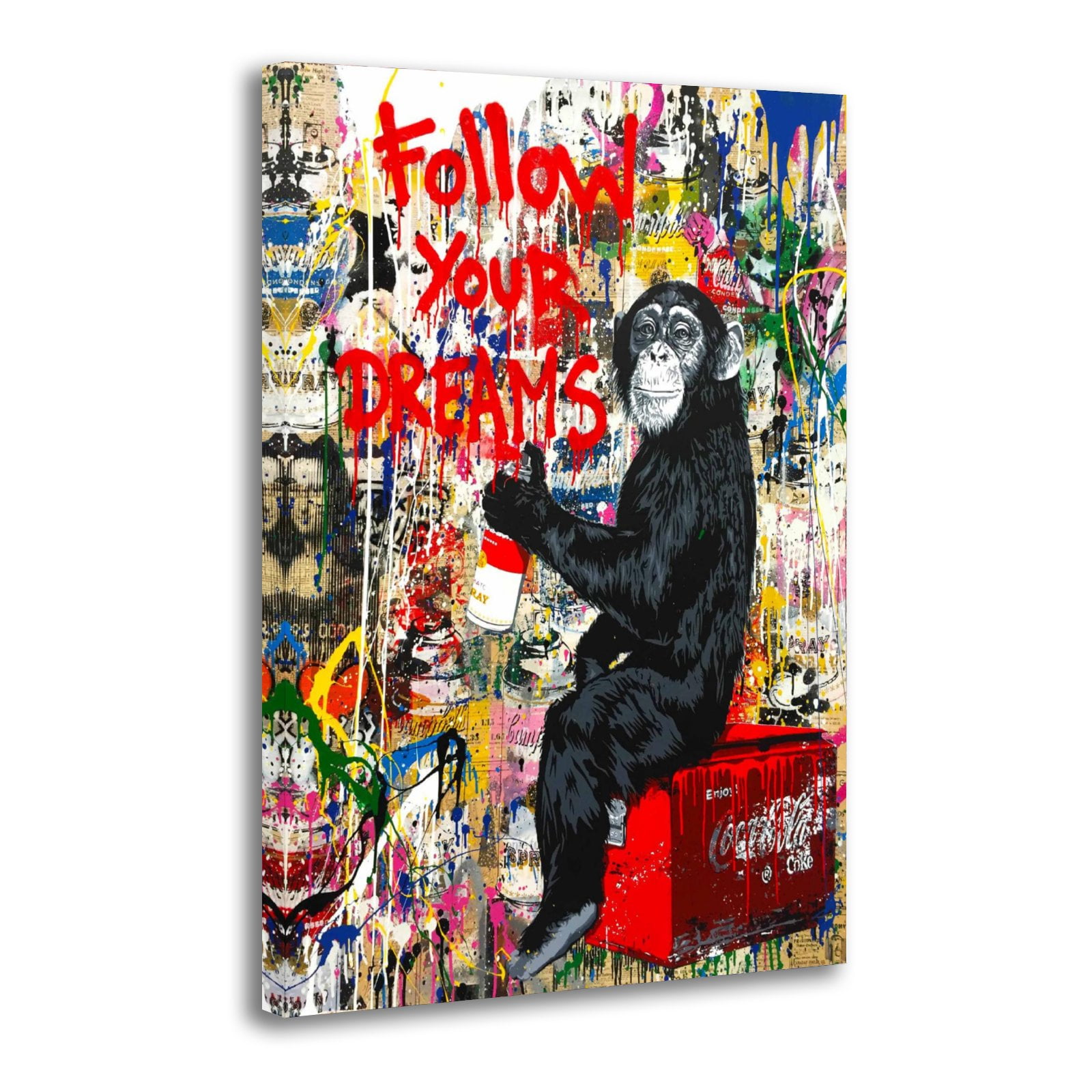 Banksy Wall Art Canvas Print Graffiti is A Crime From New York