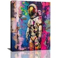 thumbnail image 1 of Banksy Wall Art Graffiti Street Wall Decor Pop Culture Canvas Print Banksy Pictures Graffiti Painting Artwork Home Decorations for Bedroom Bathroom Living Room 12"x16", 1 of 6
