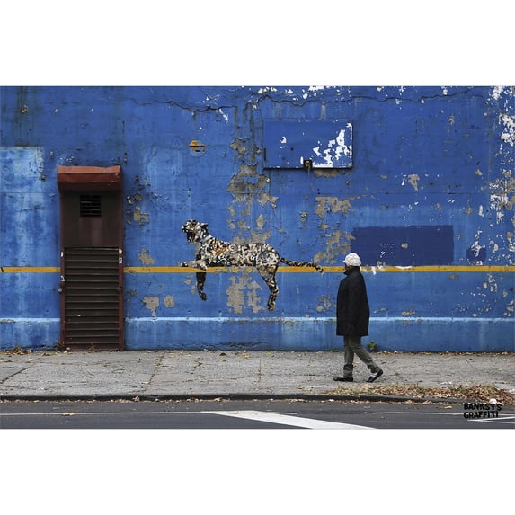 Banksy's Graffiti | Tag Leopard 24x36" (Horizontal) Art Print